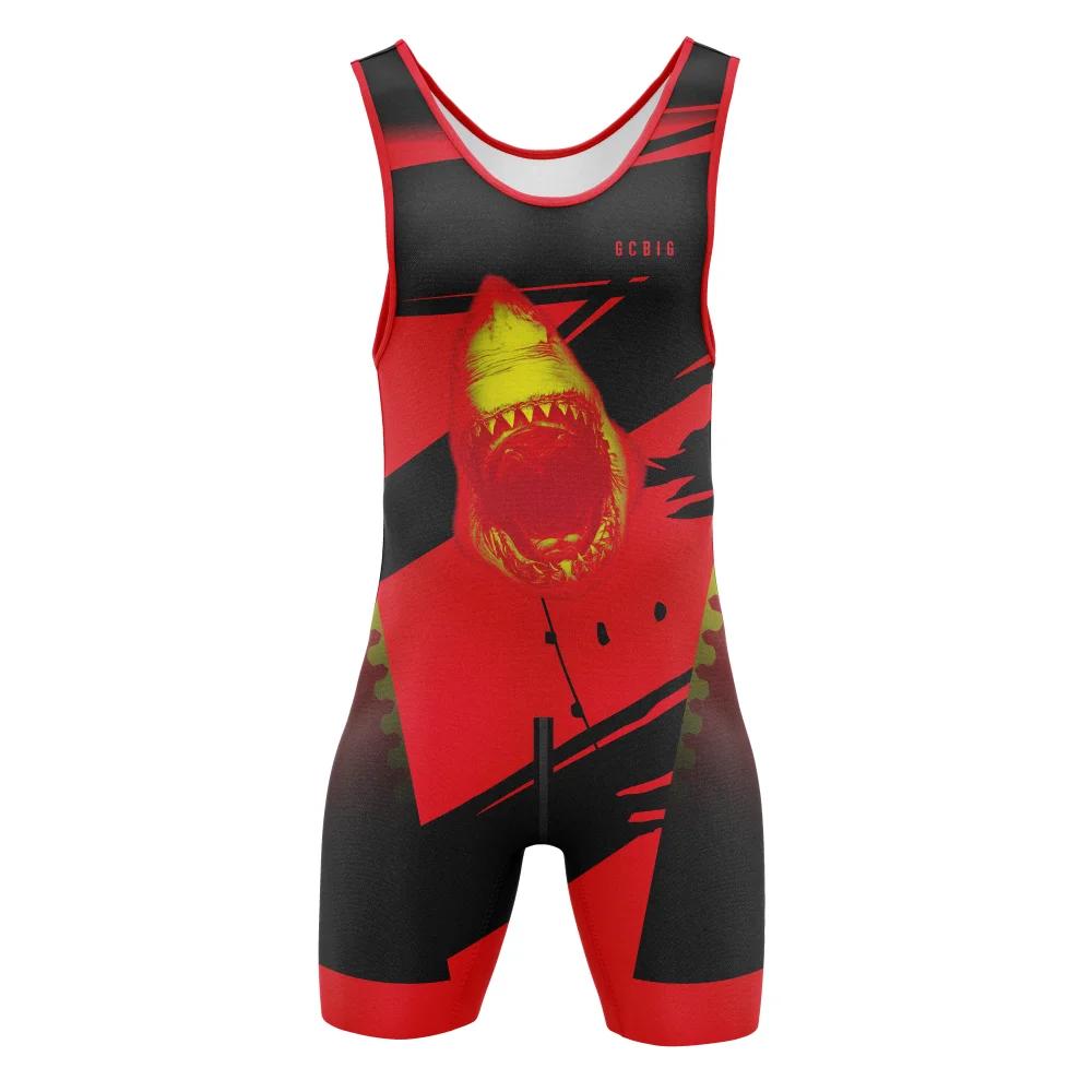 Nouveaux hommes Performance lutte Singlet costume vêtements de sport ensembles de course boxe PowerL
