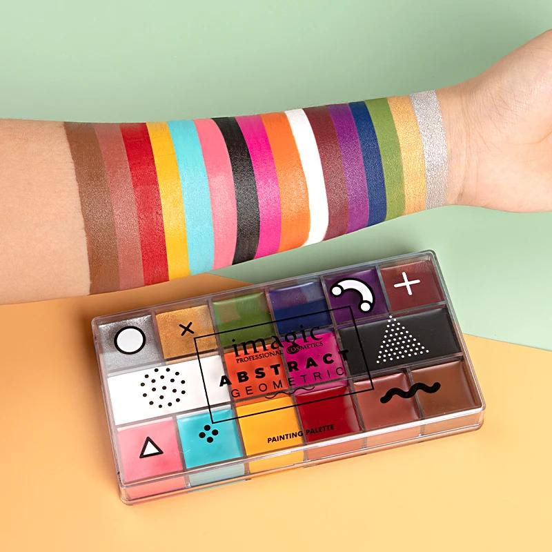 Tenstein-Palette de tatouage flash pour enfants, peinture, huile sûre, Halloween, performance, robe 