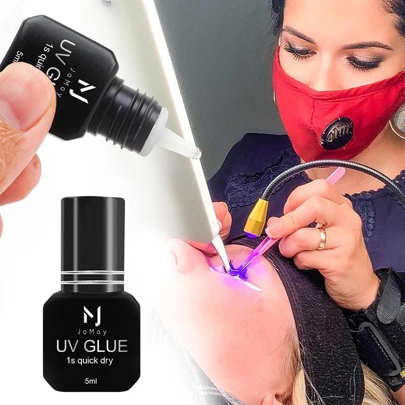 Colle à cils UV professionnelle JOMAY, séchage rapide 0,1s, tenue forte, faible odeur, adhésif non i