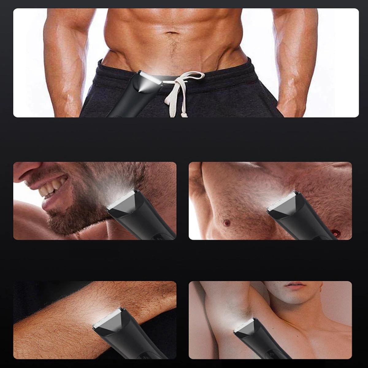 Homme corps tondeuse épilateur aine Trimer pour homme barbe rasoir poitrine cheveux épilateur aissel