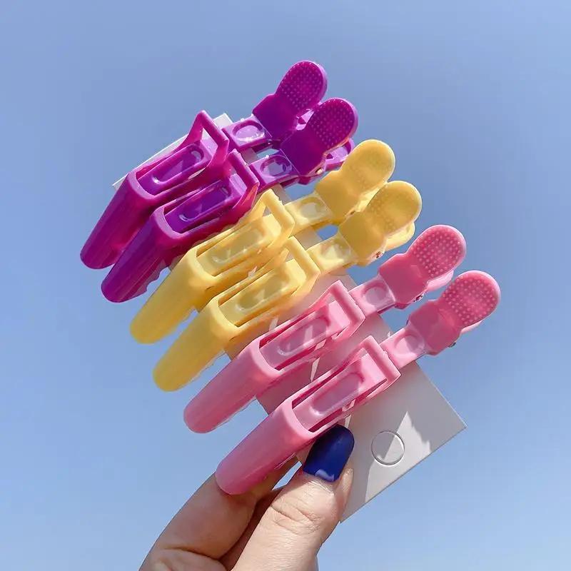 Pinces à cheveux Alligator colorées, 6/8 pièces, pinces pour Salon de coiffure professionnel, épingl