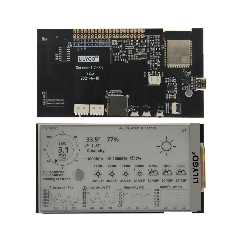 LILYGO® T5 4.7 Inch E-paper V2.3 ESP32-S3 Carte de pilote de développement T5 4.7 pouces e-papier V2
