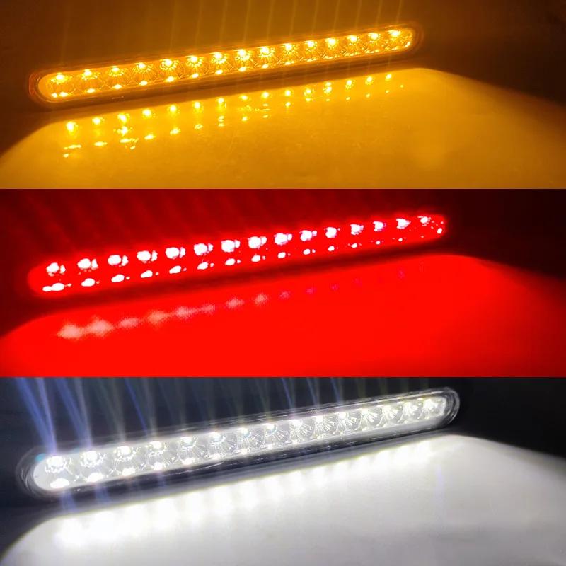 2 pièces 12V 24V barre lumineuse de voiture marqueur latéral clignotant arrêt lampe d'avertissement 