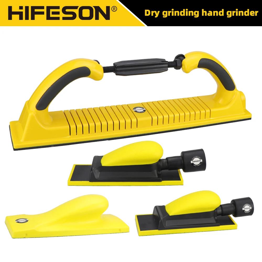 HIFESON ponceuse à main outil de papier de verre manuel bloc de ponçage Extraction de poussière poli