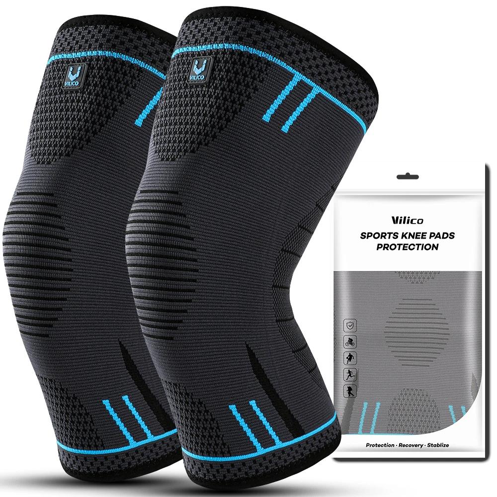 Manchon de soutien de genou à Compression, genouillères élastiques, attelle de ressorts, protection 
