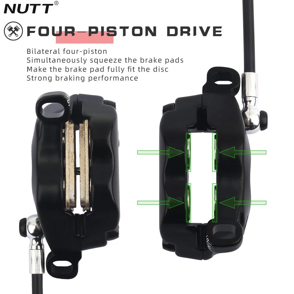 NUTT-Freins hydrauliques pour scooter électrique Kugoo Dualtro, 4 pistons, 140, 160, 180, freins VTT
