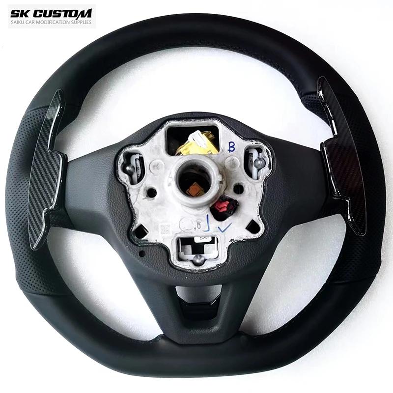 SK personnalisé pour Volkswagen Golf 8 MK8 GTI R ligne voiture en Fiber de carbone volant palette ma