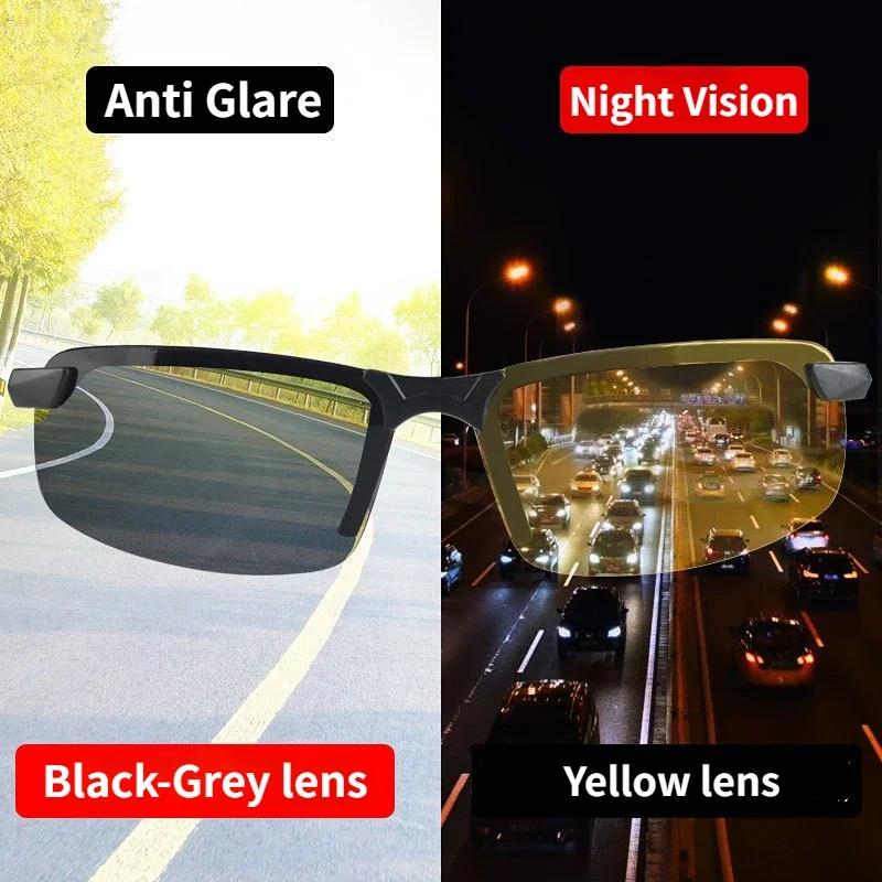 Nouvelles lunettes de vision nocturne d'extérieur pour hommes, anti-éblouissement, protection solair