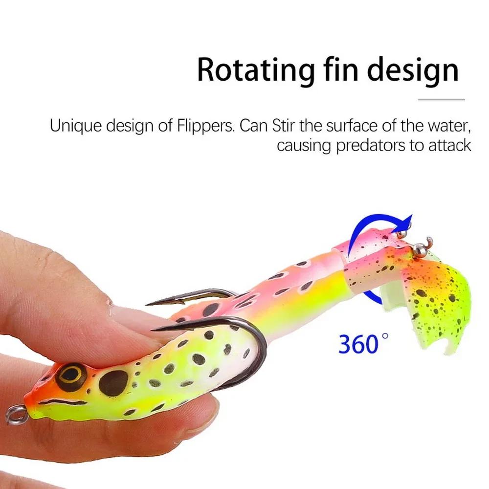 Leurre de grenouille à Double hélice, appâts souples en Silicone, 13.6g 16.6g, Wobblers Topwater, ap