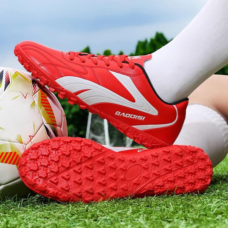Chaussures de Football respirantes pour hommes, baskets de Futsal ultralégères d'entraînement profes
