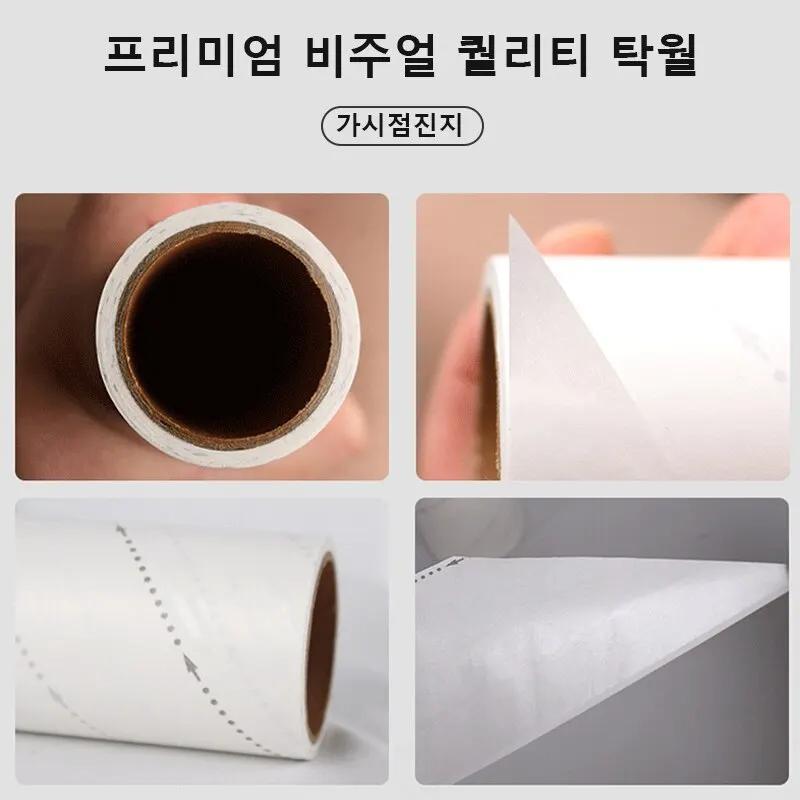 Rouleau de nettoyage de chantier, noyau de remplacement jetable, déchirure diagonale, autocollant de