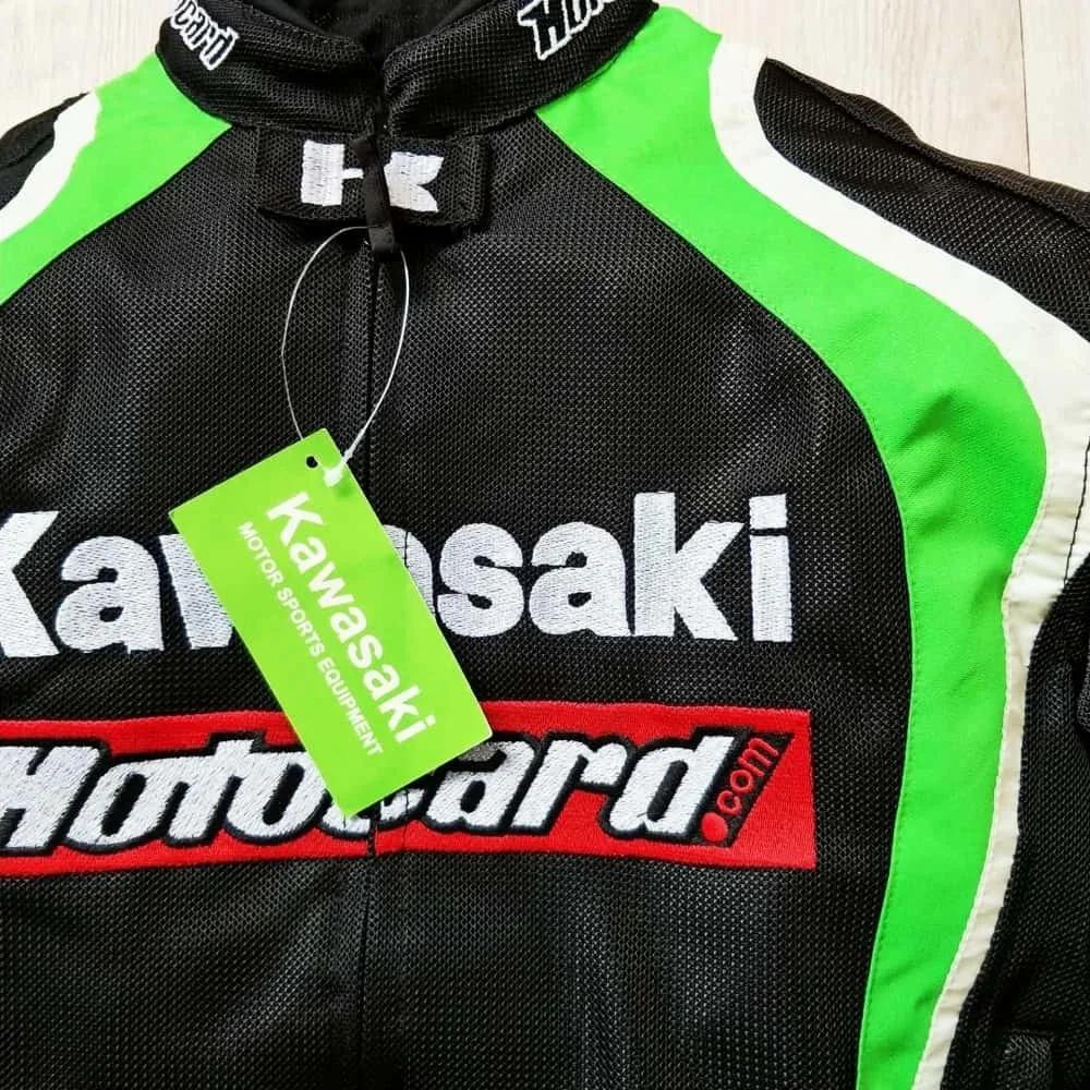 Nouvelle combinaison de moto tout-terrain Kawasaki, veste de course anti-chute, coupe-vent, veste ch