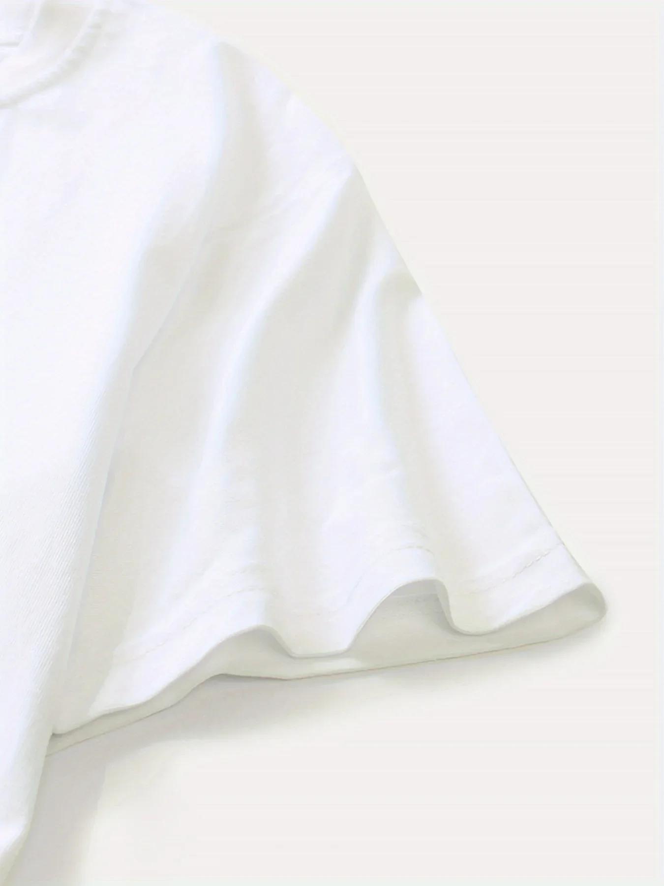 T-shirt manches courtes col rond femme, haut décontracté avec lettres de citron imprimées, Kawaii, S