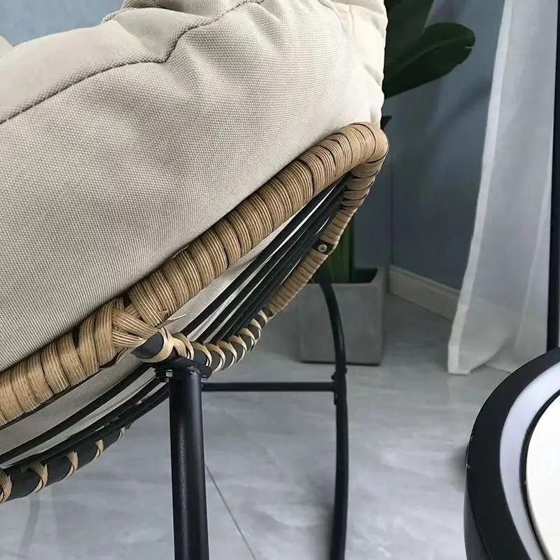 Nid d'oiseau humain rotin tissage chaise à bascule canapé de loisirs maison balcon simple paresseux 