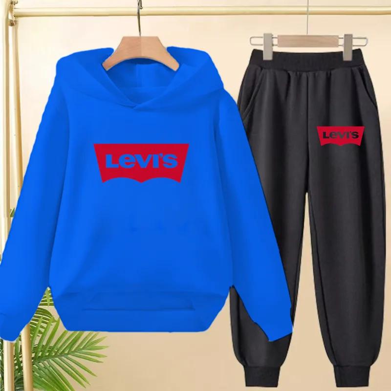 Sweat-shirt à capuche pour enfants de la marque Charming, haut + pantalon, 2 pièces, pour garçons et