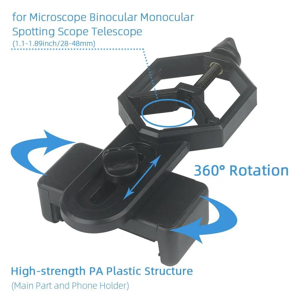 Adaptateur universel pour téléphone portable, clip de montage, binoculaire, monoculaire, longue-vue,