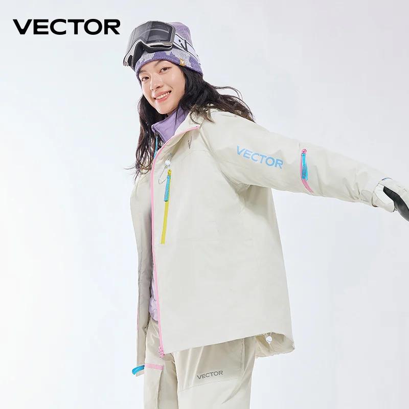 VECTOR-Haut de ski en coton pour hommes et femmes, imperméable et durable, chaud 506, double planche