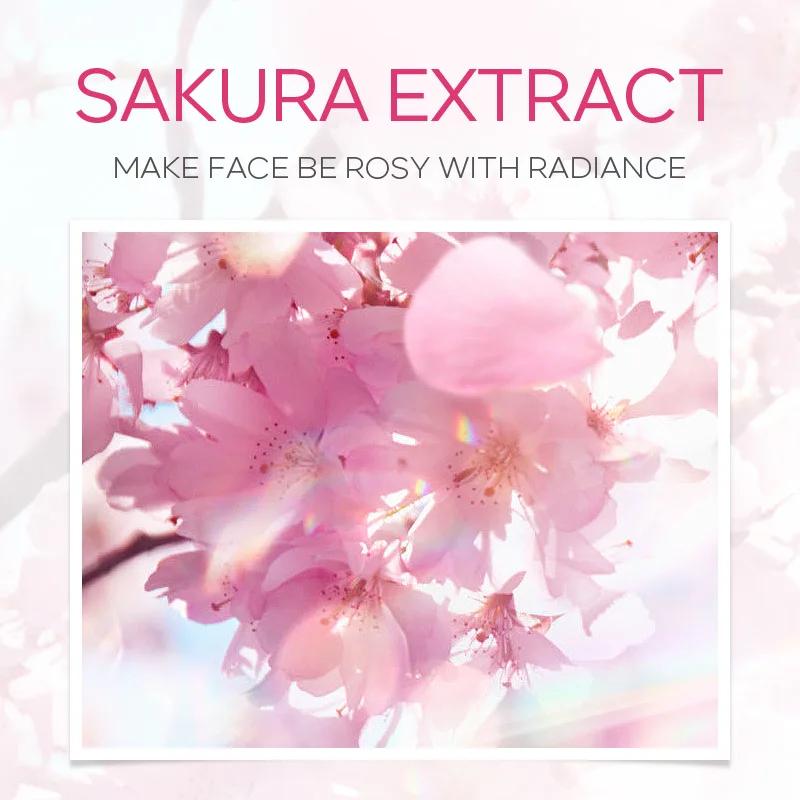 Ensemble de soins de la peau pour le visage, nettoyant, crème à l'essence de Sakura, toner hydratant