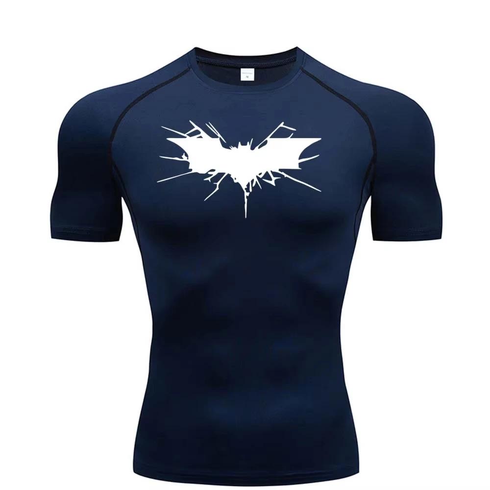 T-shirt de compression pour homme, vêtement de fitness, de musculation, à séchage rapide, RL00101