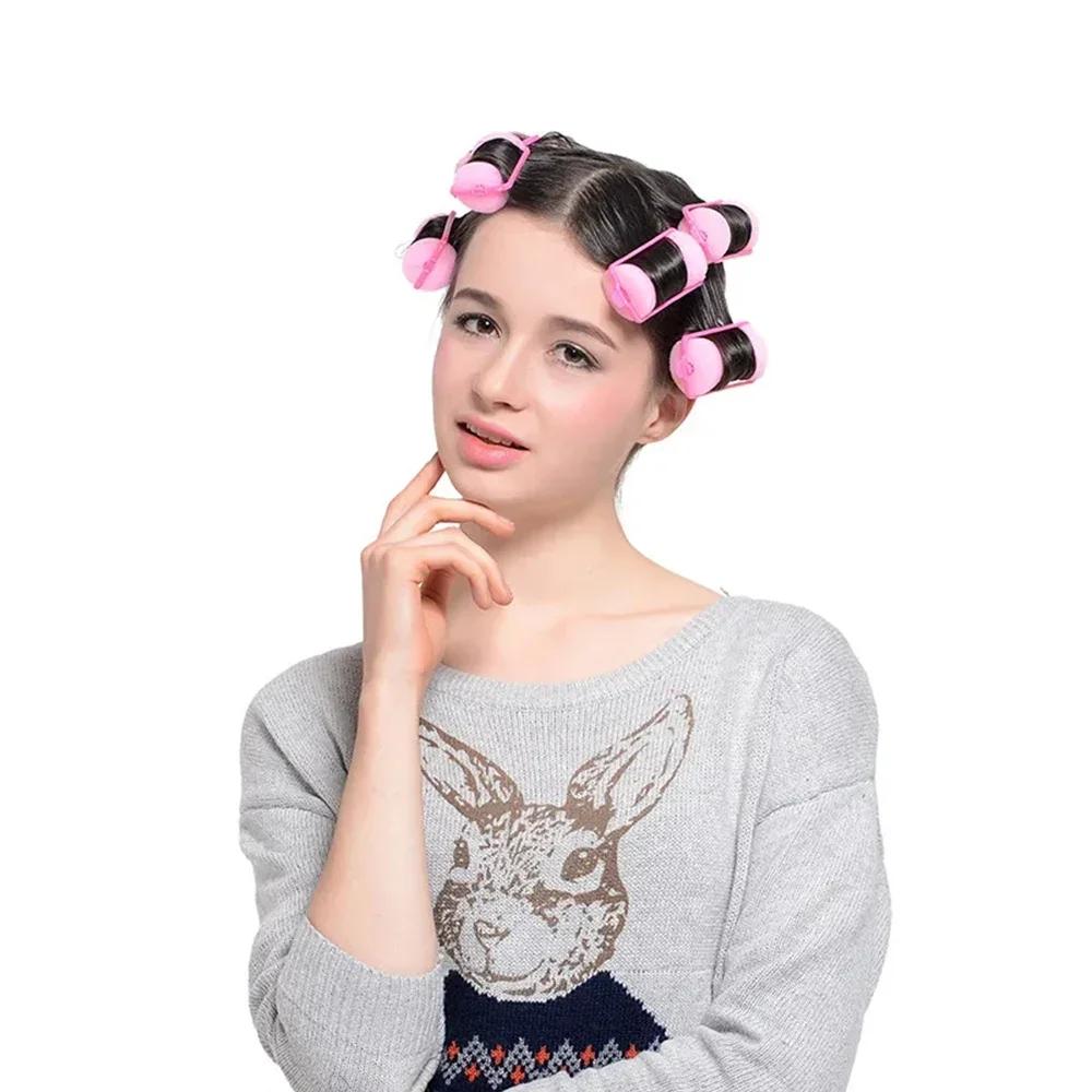 10 pièces éponge douce mousse coussin bigoudis bigoudis dormir bigoudis Kit de coiffure bricolage ma