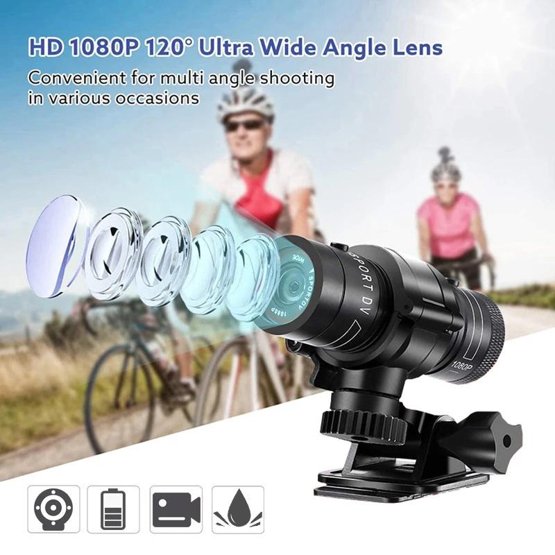 Caméra de casque de vélo de sport étanche, caméra de casque de vélo de course, haute résolution, obj