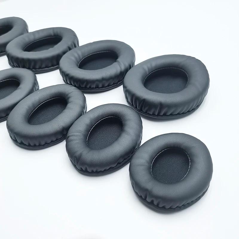 Coussinets d'oreille ovales pour écouteurs, housse en mousse de cuir éponge 60*70 60*80 65*85 70*90 