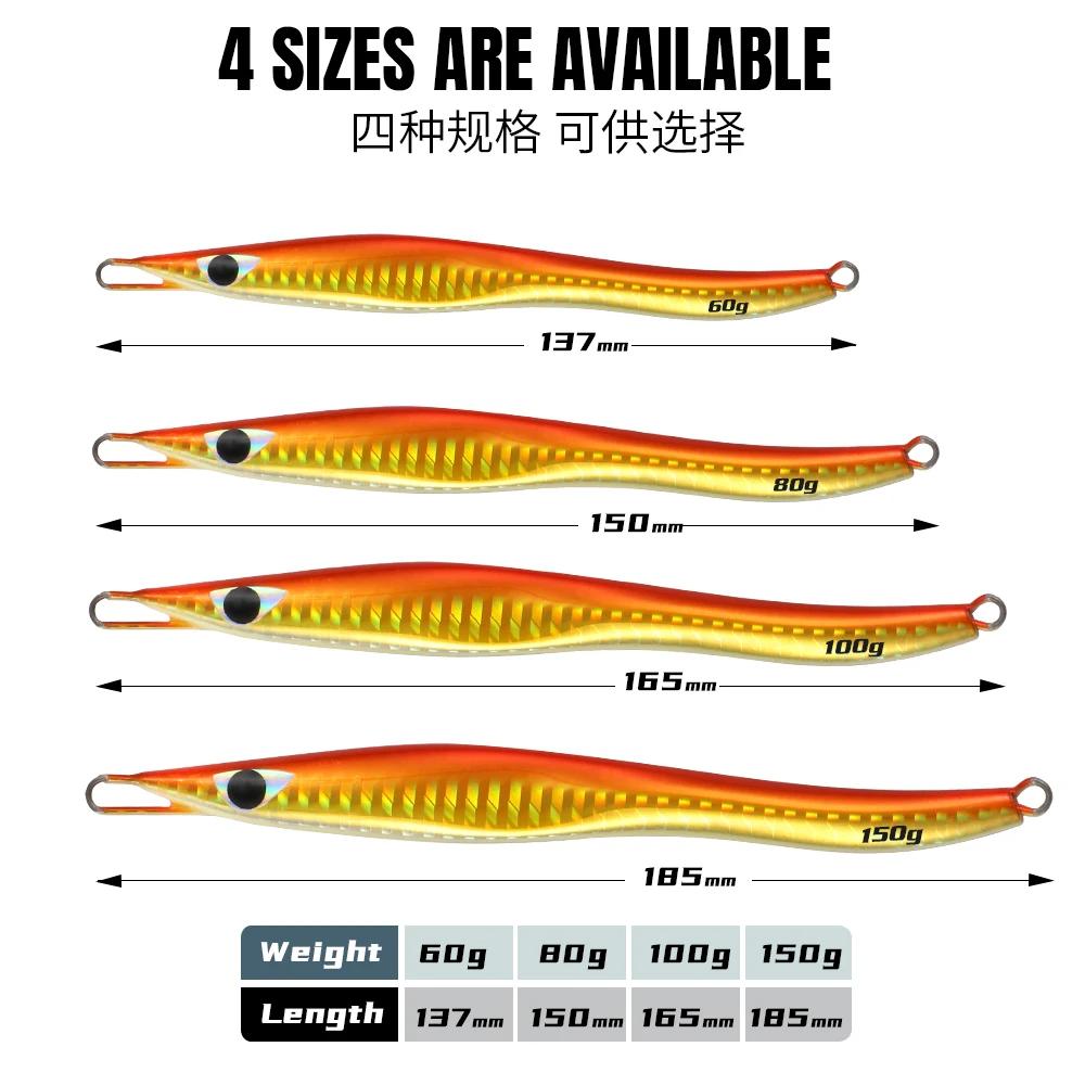 JIGGING PRO G2 Leurres de pêche en haute mer, leurres pour poissons, jigs métalliques, leurres artif