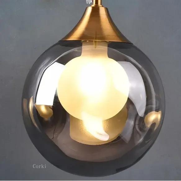 Lampe de mur LED moderne boule de verre applique dorée luminaires intérieur nordique salon cuisine c