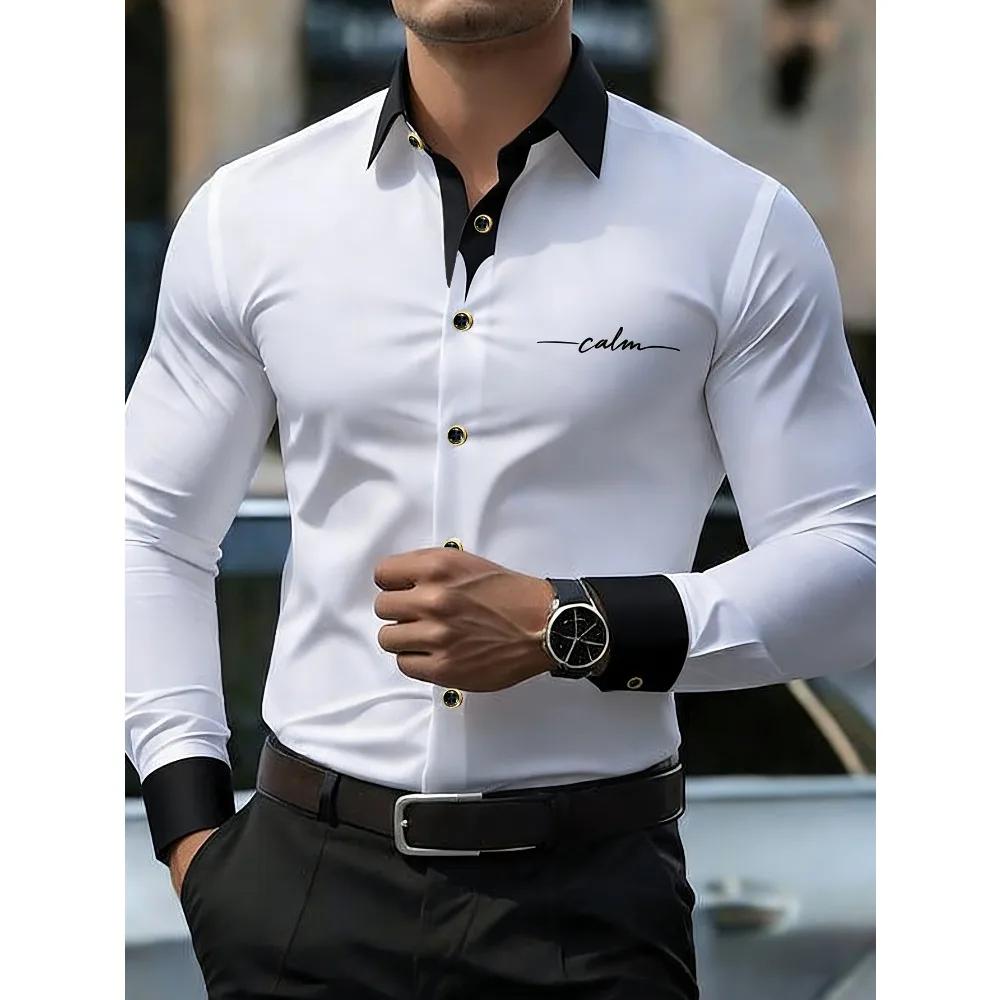 Chemise Homme FGKKS – Nouvelle Collection Imprimée Tendance, Style Décontracté Chic, Manches Longues