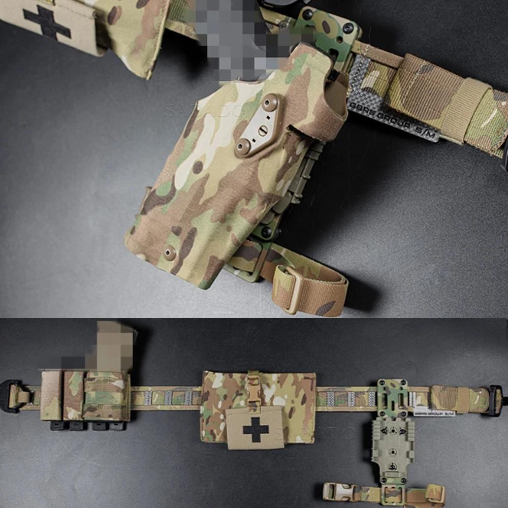 Adaptateur de étui de pistolet modulaire en métal de chasse pour plate-forme QLS, bande de jambe tom