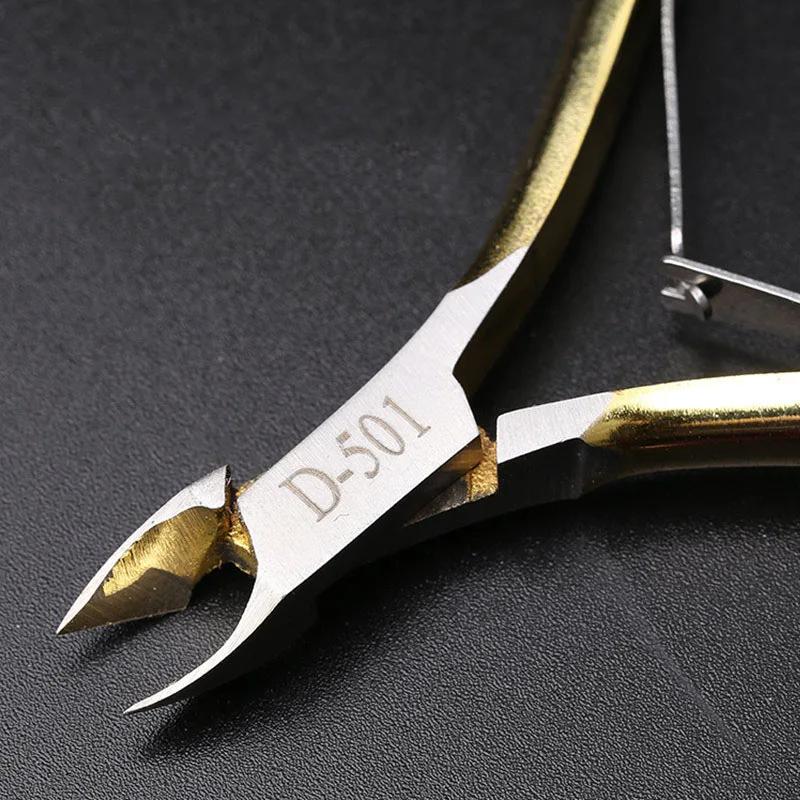 Coupe-cuticules professionnel, ciseaux de manucure, poussoir de pédicure, dissolvant de peau morte, 