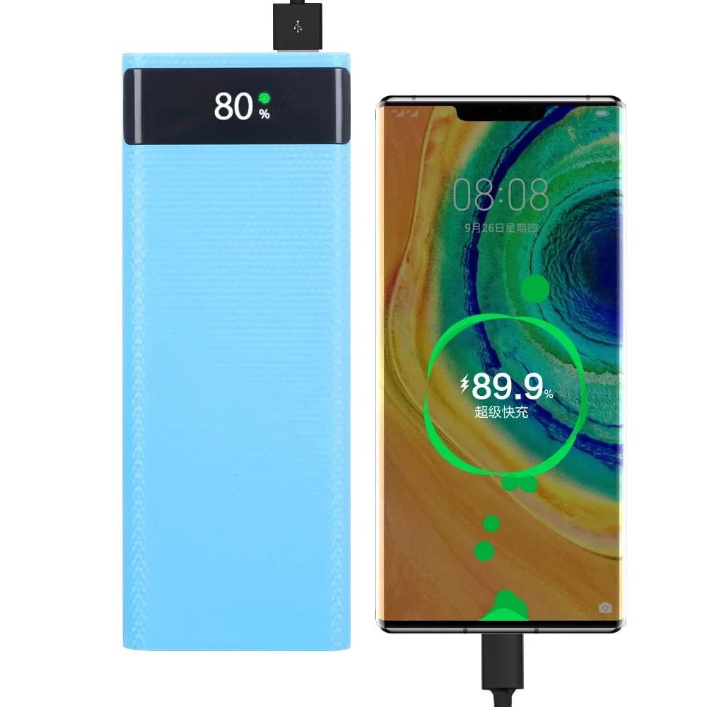 8X18650 double USB batterie externe coque Micro USB Type C 5V 4.5A boîtier de bricolage boîte de sto
