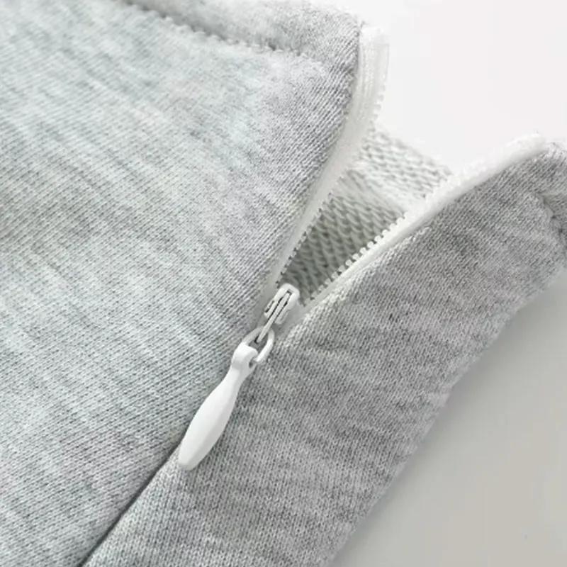 Mooyufon tissu Y2K Mini jupe femmes taille basse large plissé gris clair Sexy Vintage a-ligne jupe p