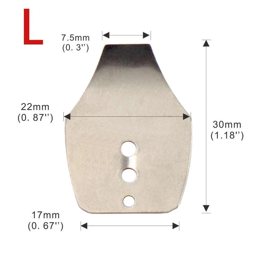 Lame de gabarit de natation 20 pièces, lame de Chatterbait en acier inoxydable, gabarits de vibratio