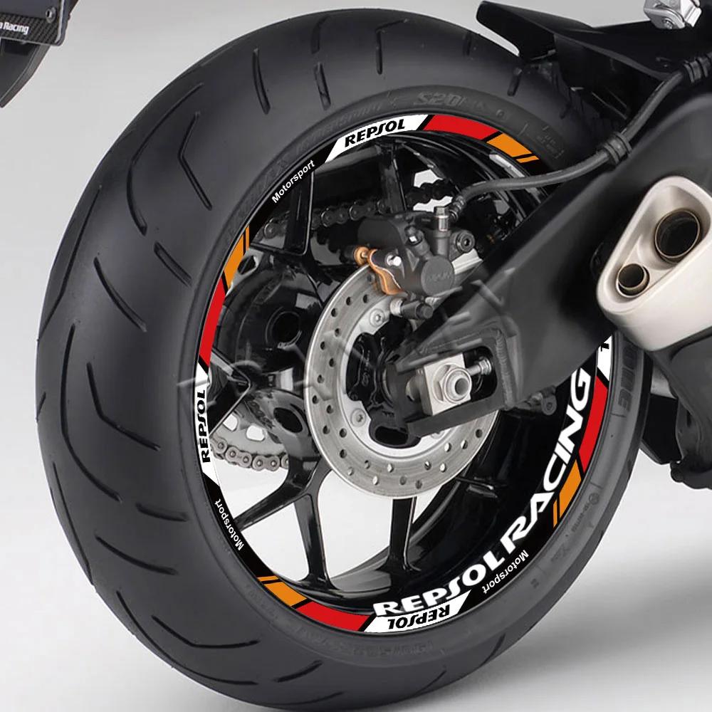 Autocollant de roue de moto pour HONDA CBR250R VFR 400 CBR600RR CBR1000RR Repsol, bande réfléchissan