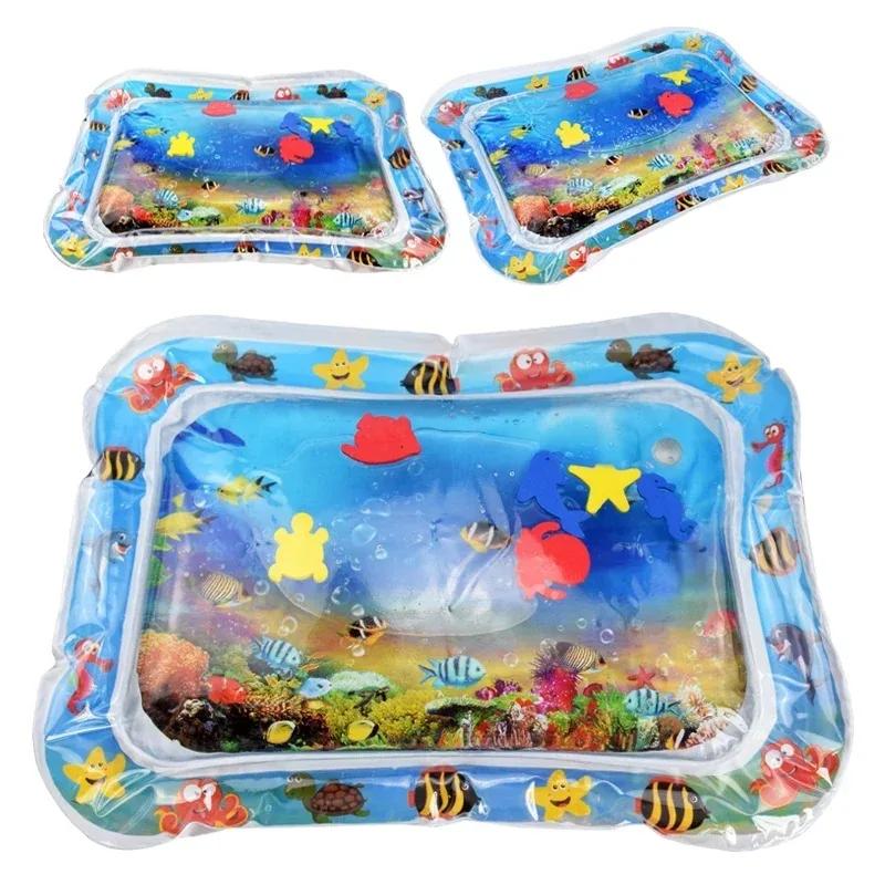 Tapis de jeu d'eau pour bébé, jouets pour le ventre, coussin gonflable, développement de l'éducation
