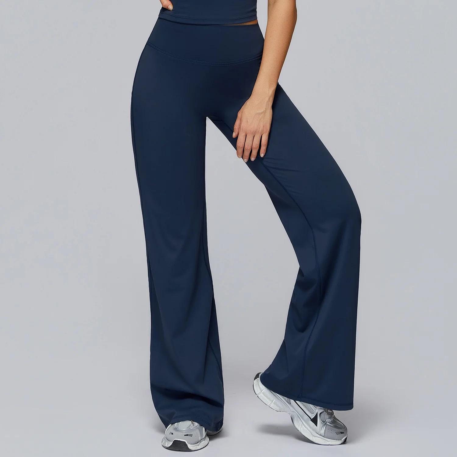 Pantalons de yoga Leggings évasés femmes taille haute pantalons à jambes larges gymnase femmes Fitne
