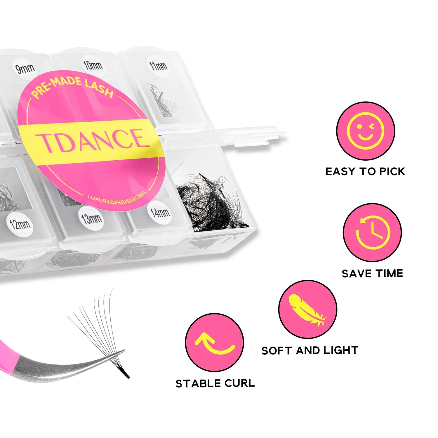 TDANCE 600 ventilateurs en vrac longueur mixte mince Base moyenne tige pointue préfabriquée Volume r