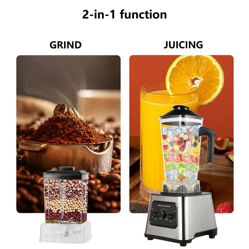 Mélangeur de table pour glace, noix et fruits, 6000W, centre commercial injuste Ju479 SmUnvétérans w
