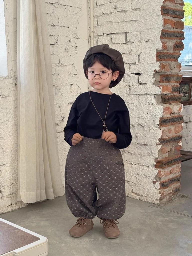 T-Shirt à manches longues en coton pour enfants de 2 à 7 ans, chemise basique ample, vêtements corée