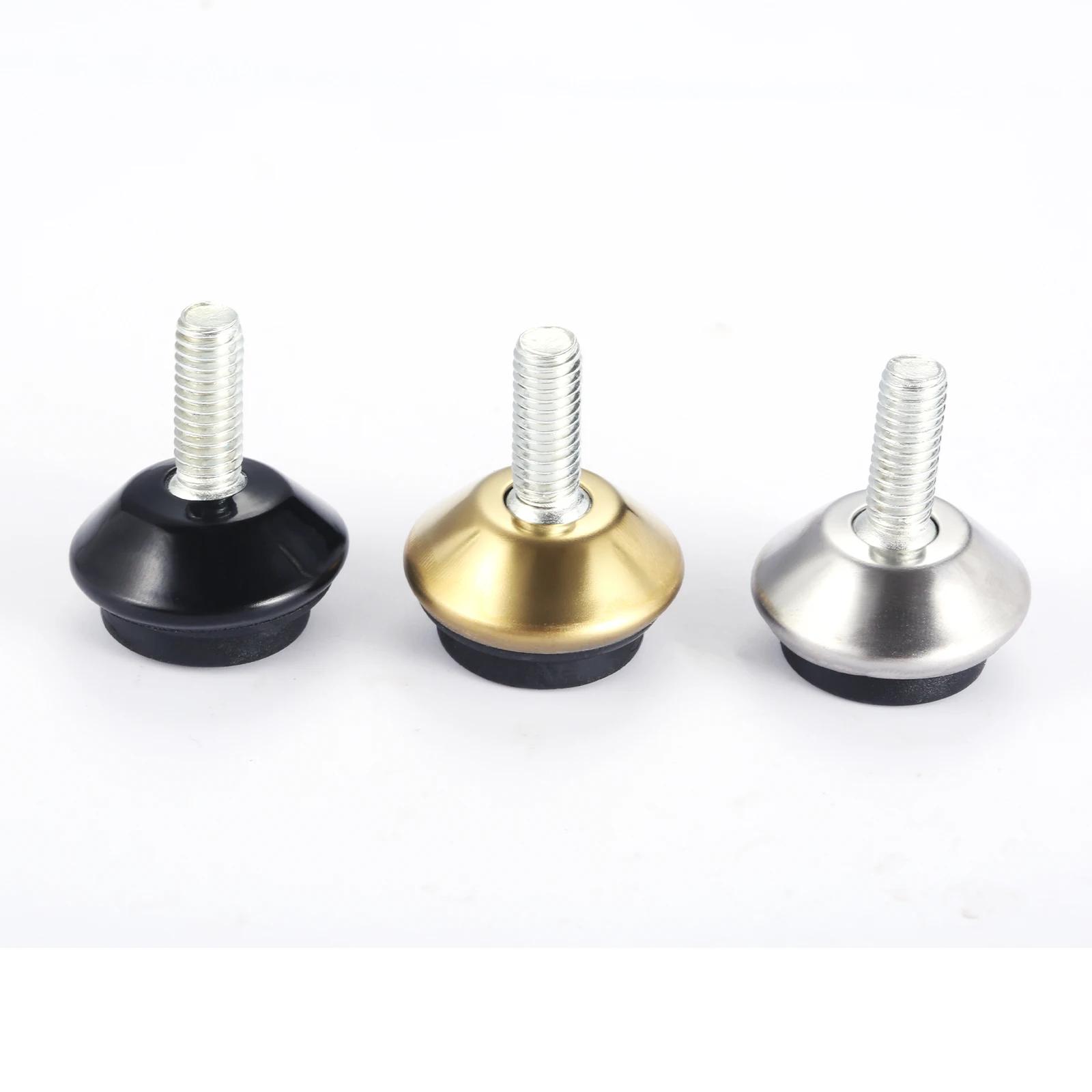 Niveleurs de meubles à filetage M6, 8 pièces, pieds réglables, Base noire pour Tables, chaises, meub