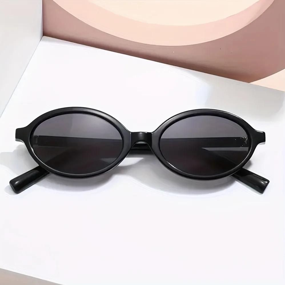 Lunettes ovales de Style Y2K pour femmes et hommes, petite monture, Vintage à la mode avec fonction 