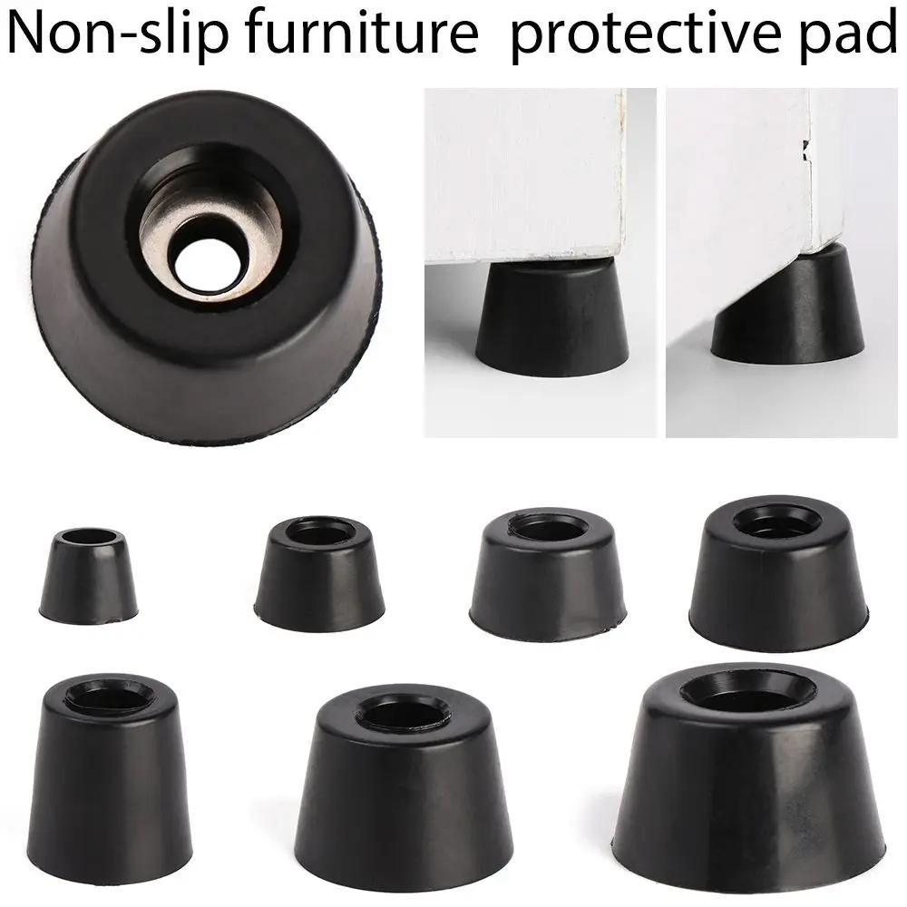 Coussin de haut-parleur d'armoire de sécurité, 10 pièces, tapis de pied en PVC, meubles coniques, pi