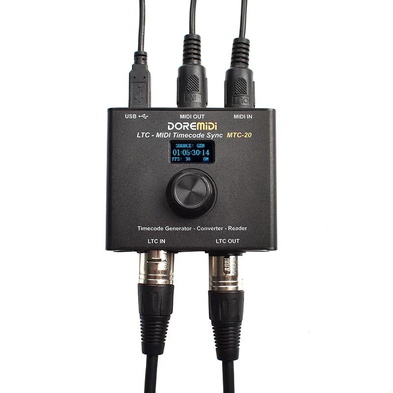 Dispositif DOREMIDI LTC-MIDI Timecode Sync (MTC-20) pour synchroniser le code temporel MIDI et le co