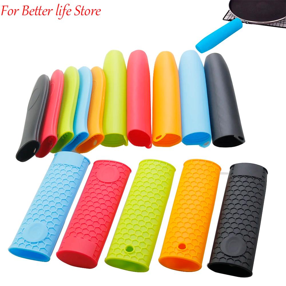 1 pièces couvercle de poignée de Pot en Silicone couvercle d'isolation outils de cuisine couvercle d