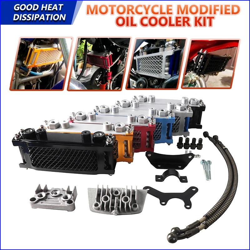 Kit de radiateur d'huile de refroidisseur d'huile de moto pour Honda Monkey Yamaha Kawasaki 50cc-140