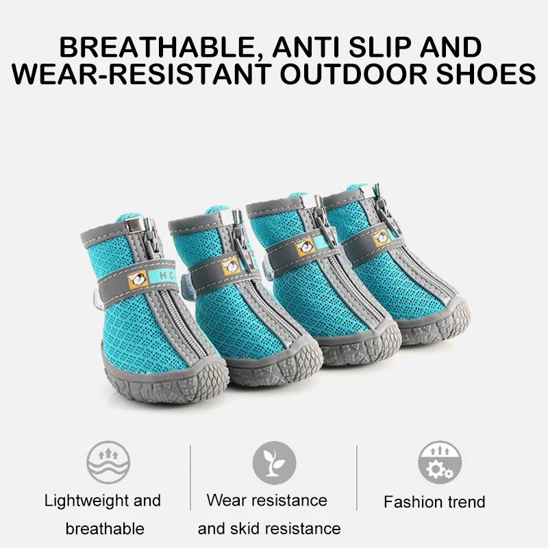 Chaussures pour chien semelles antidérapantes épais en peluche Protection patte chaussures pour anim