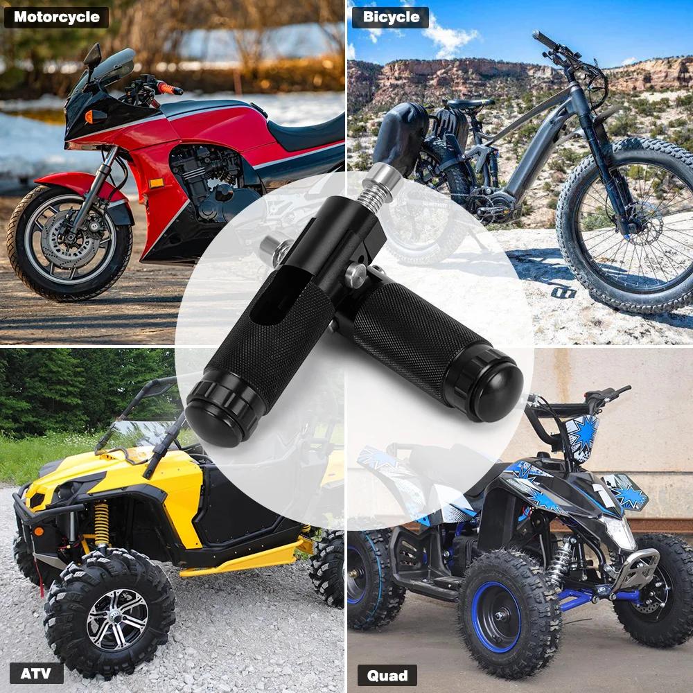 Repose-Pieds Pliants Universels CNC en Aluminium pour Moto, Pédales Arrière Premium, Pieds Libres