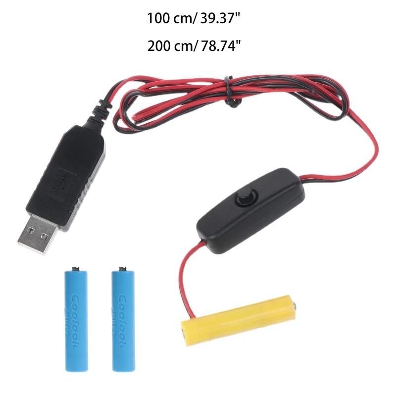 Éliminateur de piles AAA, câble d'alimentation USB, remplacement de 3x piles AAA pour radio électriq