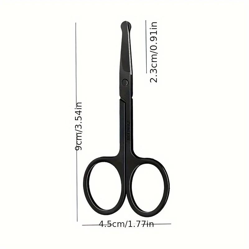 Ciseaux de coupe à tête ronde de précision-coupe de toilettage des poils du nez, outils de coupe de 